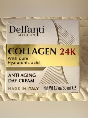 BNIB Delfante Milano 24K Collagen Anti-Aging Day Cream with Hyaluronic Acid